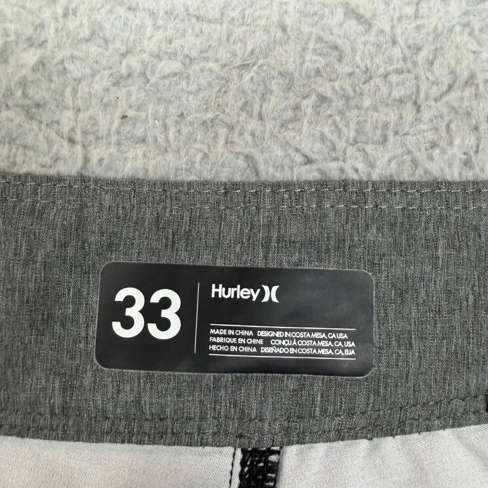 Hurley Phantom Mens 33 Board Shorts Dark Grey Stars Stripes Americana CJ5256‎
