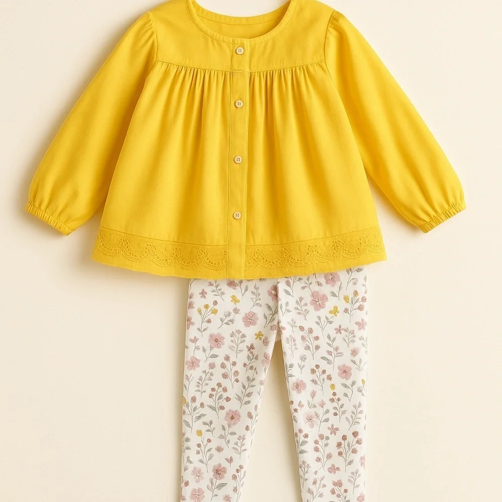 ❄️ Rachel Zoe | Toddler Girls 2pc Floral Leggings Set Various Sizes Available