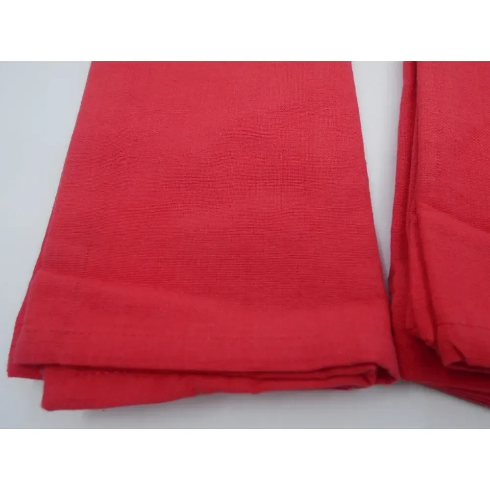 4 Swell by Cynthia Rowley & Ilene Rosenzweig Red Embroidered Beach Ball Napkins