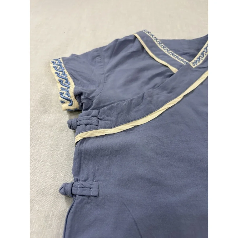 Baby Amila Brand Kimono  Blue Top And Shorts Set Size 3 Months