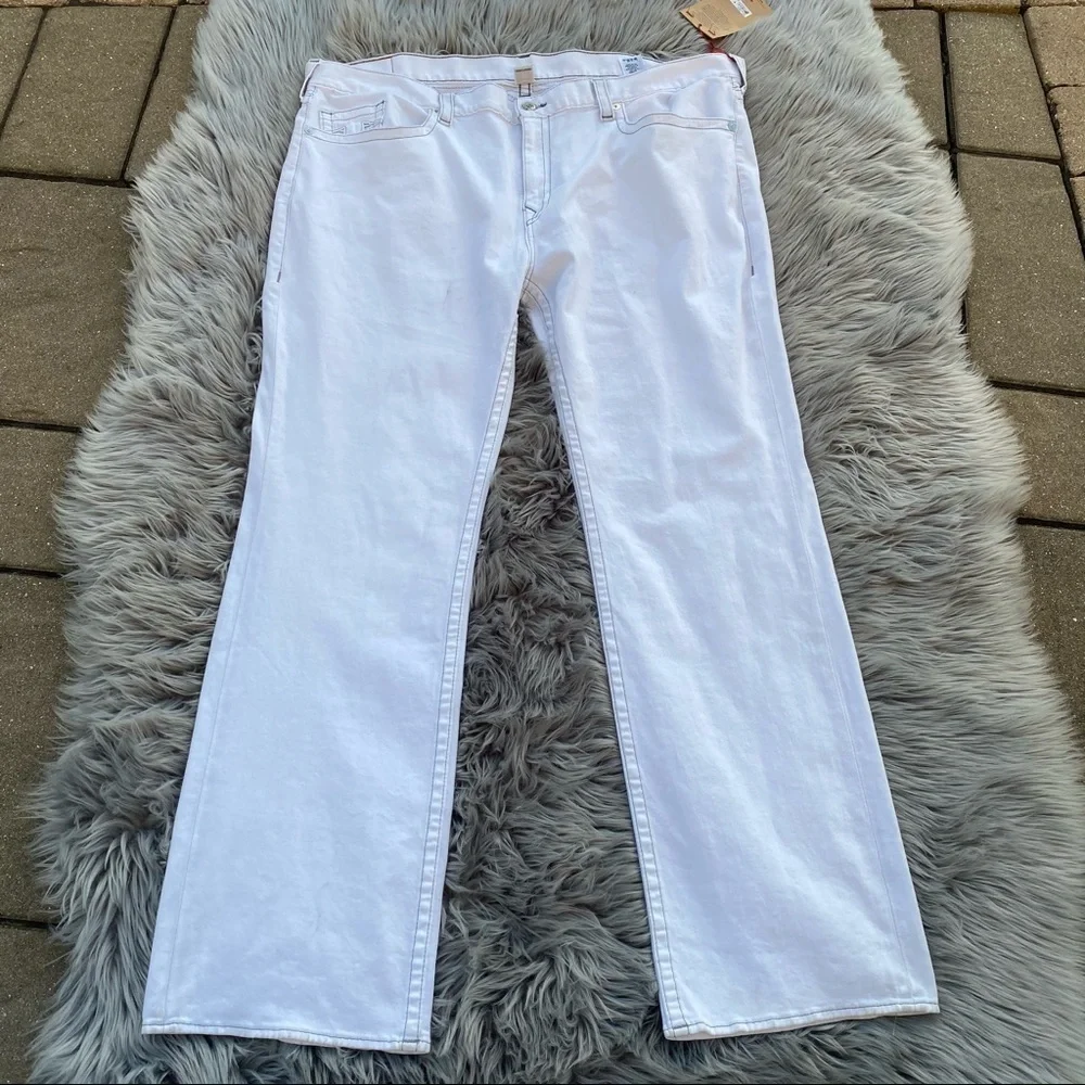 NWT True Religion Straight Jeans Men’s White 46