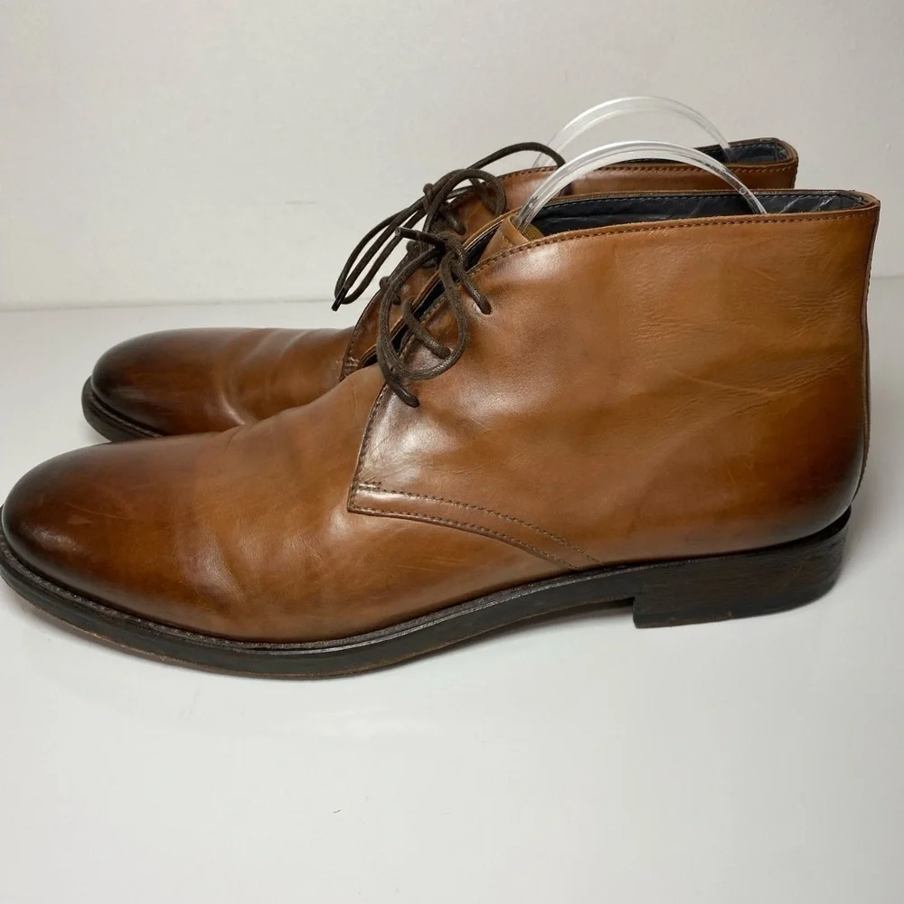 To Boot New York Mens Size 10 Chukka Boots Brown Leather Adam Derrick Italy‎