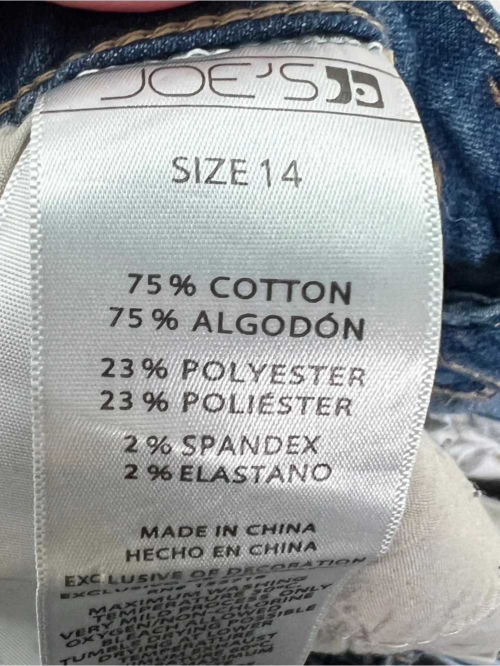 Joe's medium wash distressed skinny jeans size 14 youth B101