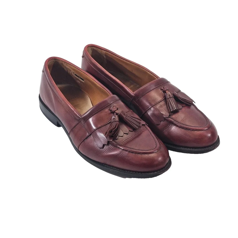 Allen Edmonds Newport Tassel Kiltie Loafers Moc Toe Leather Men's 12‎ Shoes EUC