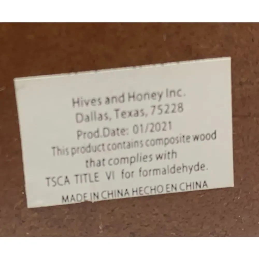 Hives and Honey Cari Wood Jewelry Chest