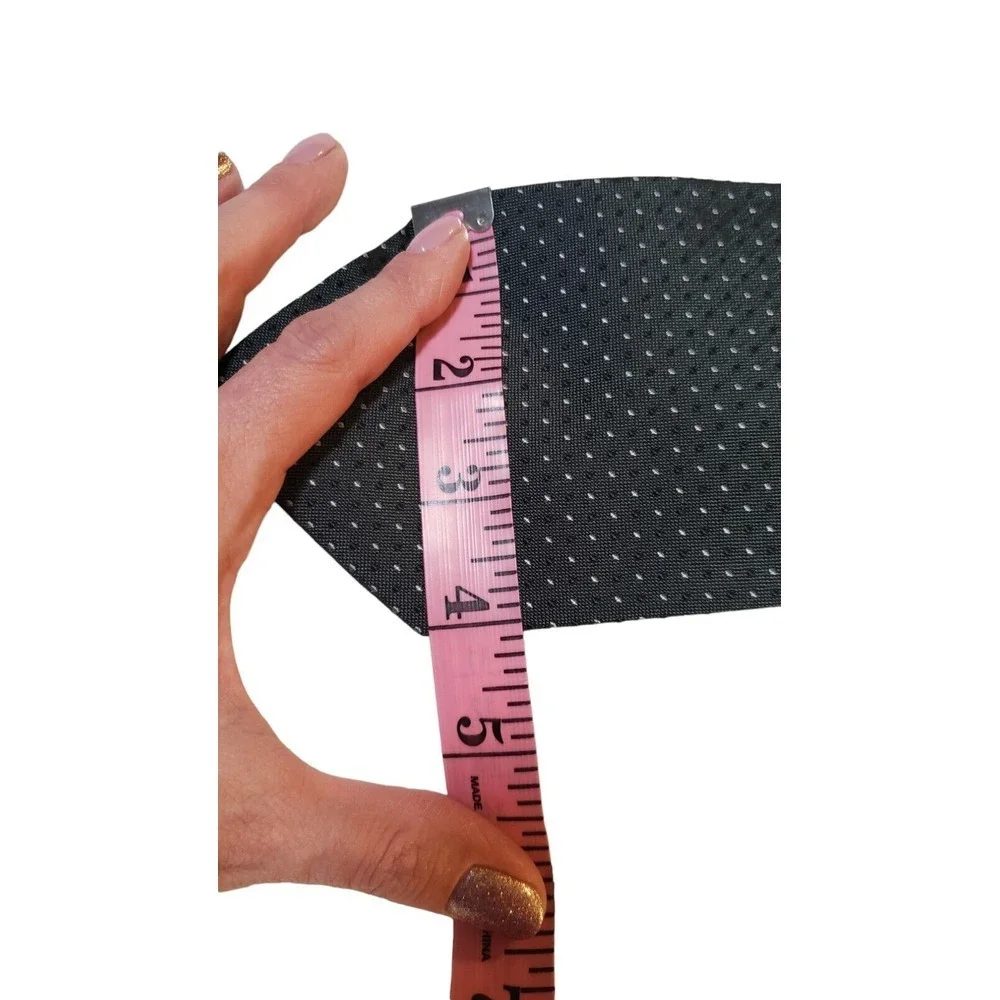 Banana Republic Mens Tie Necktie Dark Green White Micro‎ Dot Silk Classic Length