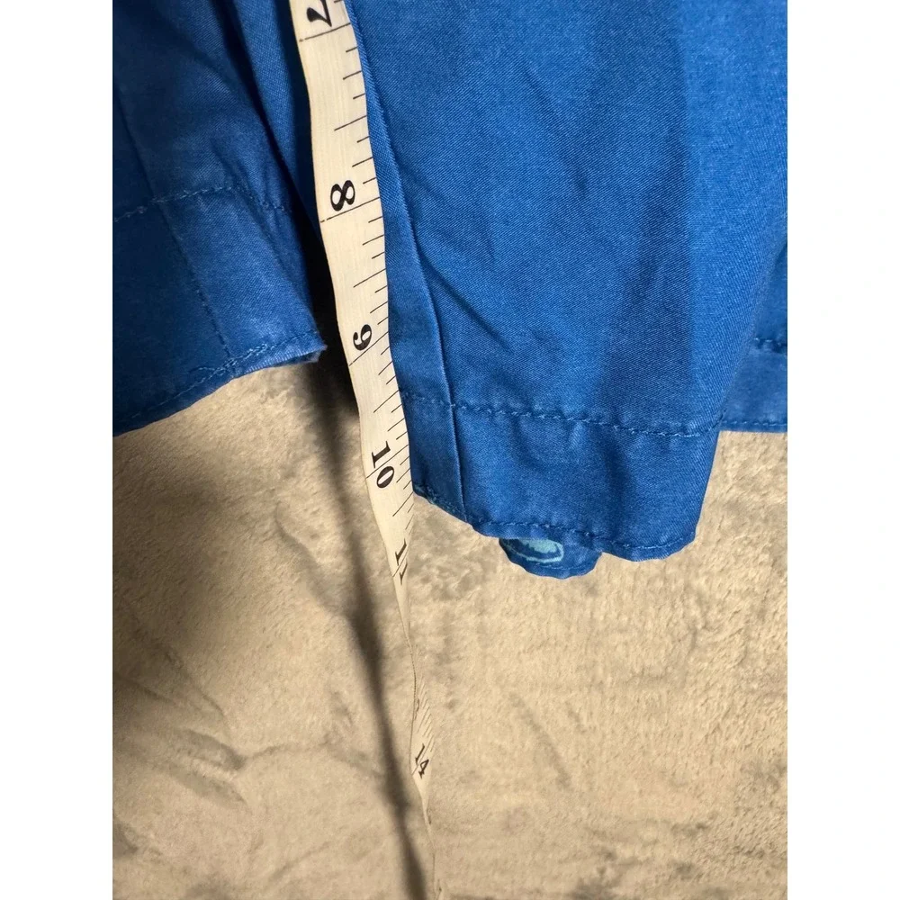 The Foundry Supply Co Mens 2XL Blue Shark Print Swim Trunks  Pocket Mesh  Lined‎
