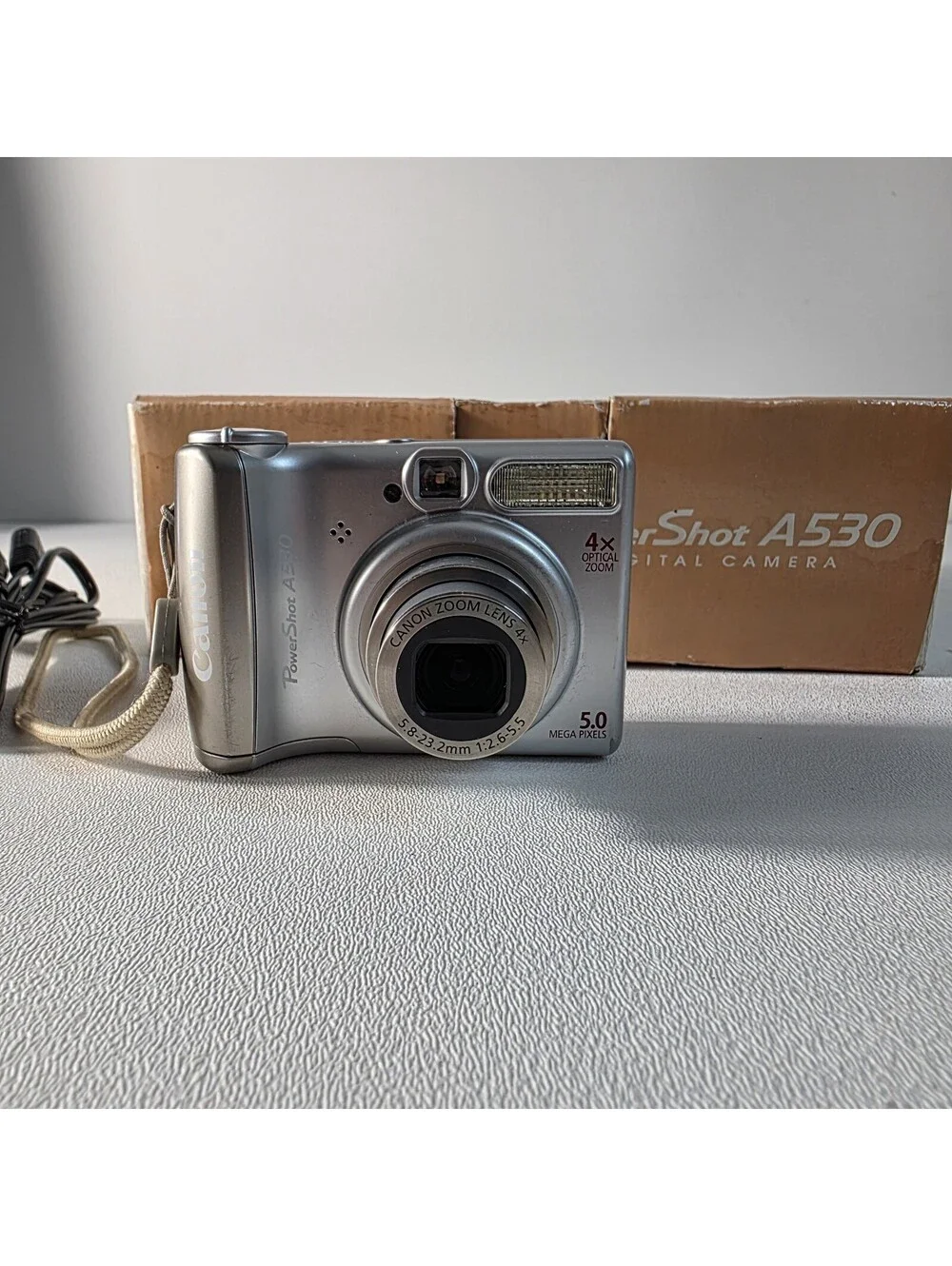 Canon PowerShot A530 Silver Compact Digital Camera 5MP 4x Zoom USB Flash