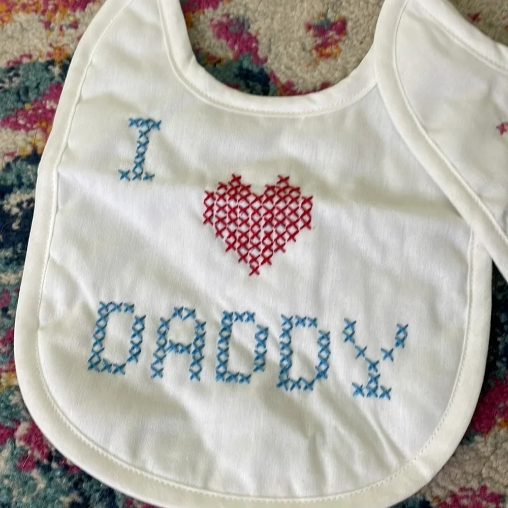 Vintage white bibs