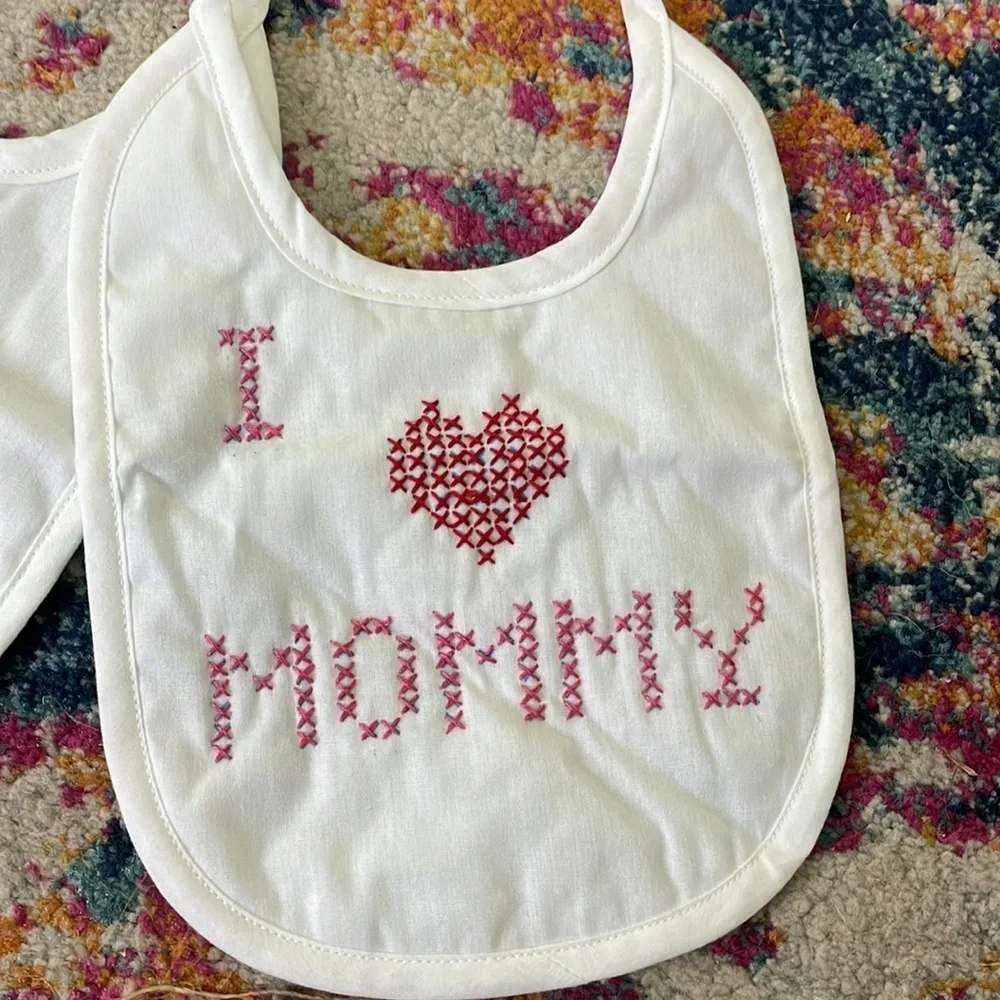 Vintage white bibs