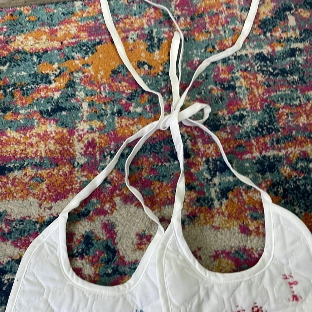 Vintage white bibs