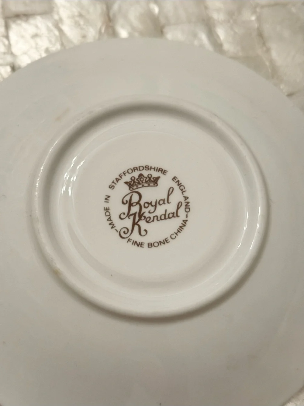 Fine Bone China roses design dish/saucer by Royal Kendal jewelry tray trinkets