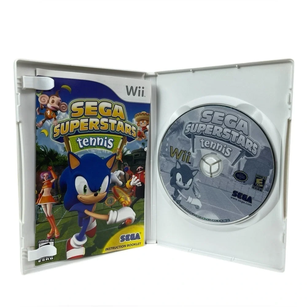Nintendo Wii Sega Superstars Tennis sonic Video Game w Manual