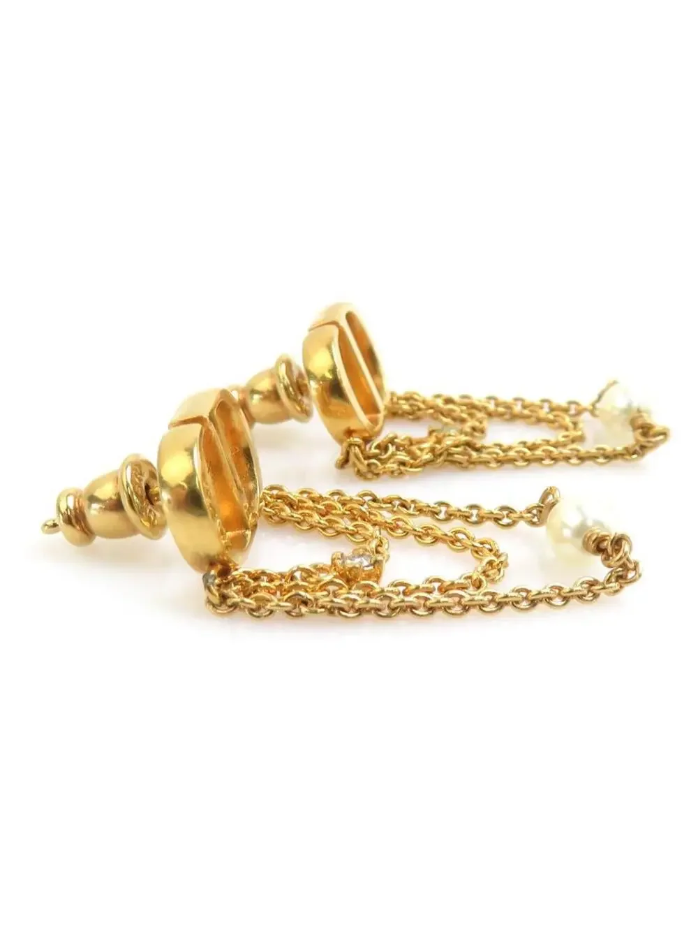 Auth Christian Dior Pierce Earrings #294117C34B