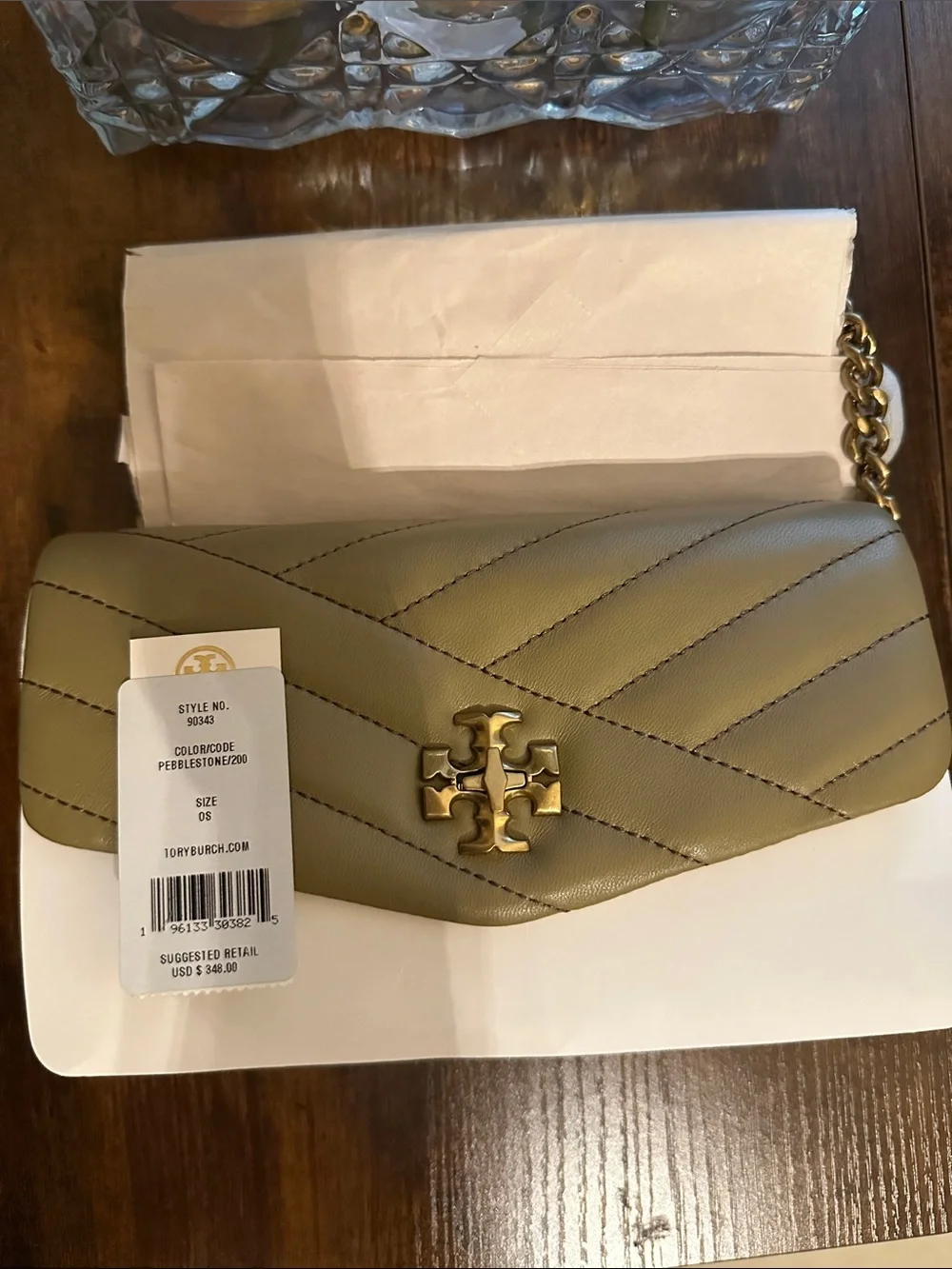 Tory Burch compact chevron