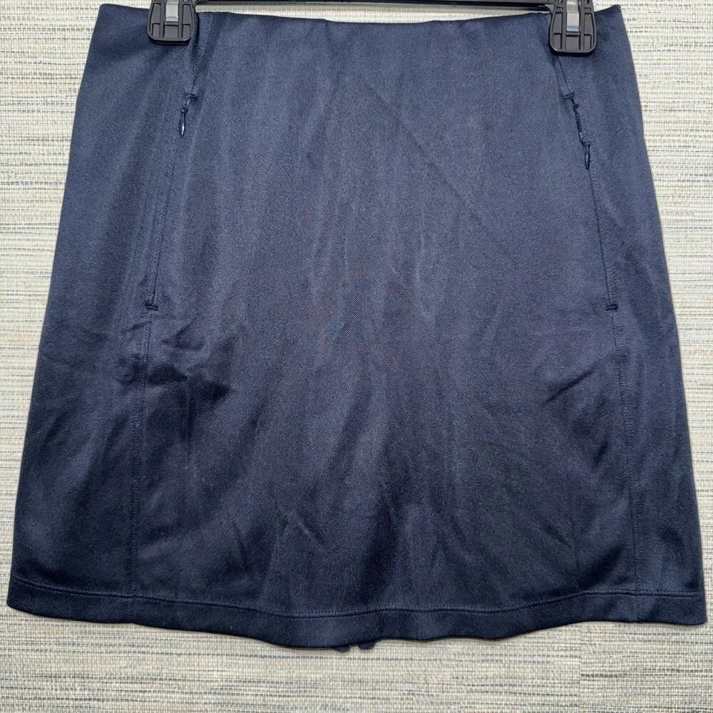 Tory Burch Sport Navy Blue Solid Golf Skirt , Skort Women's, Size S