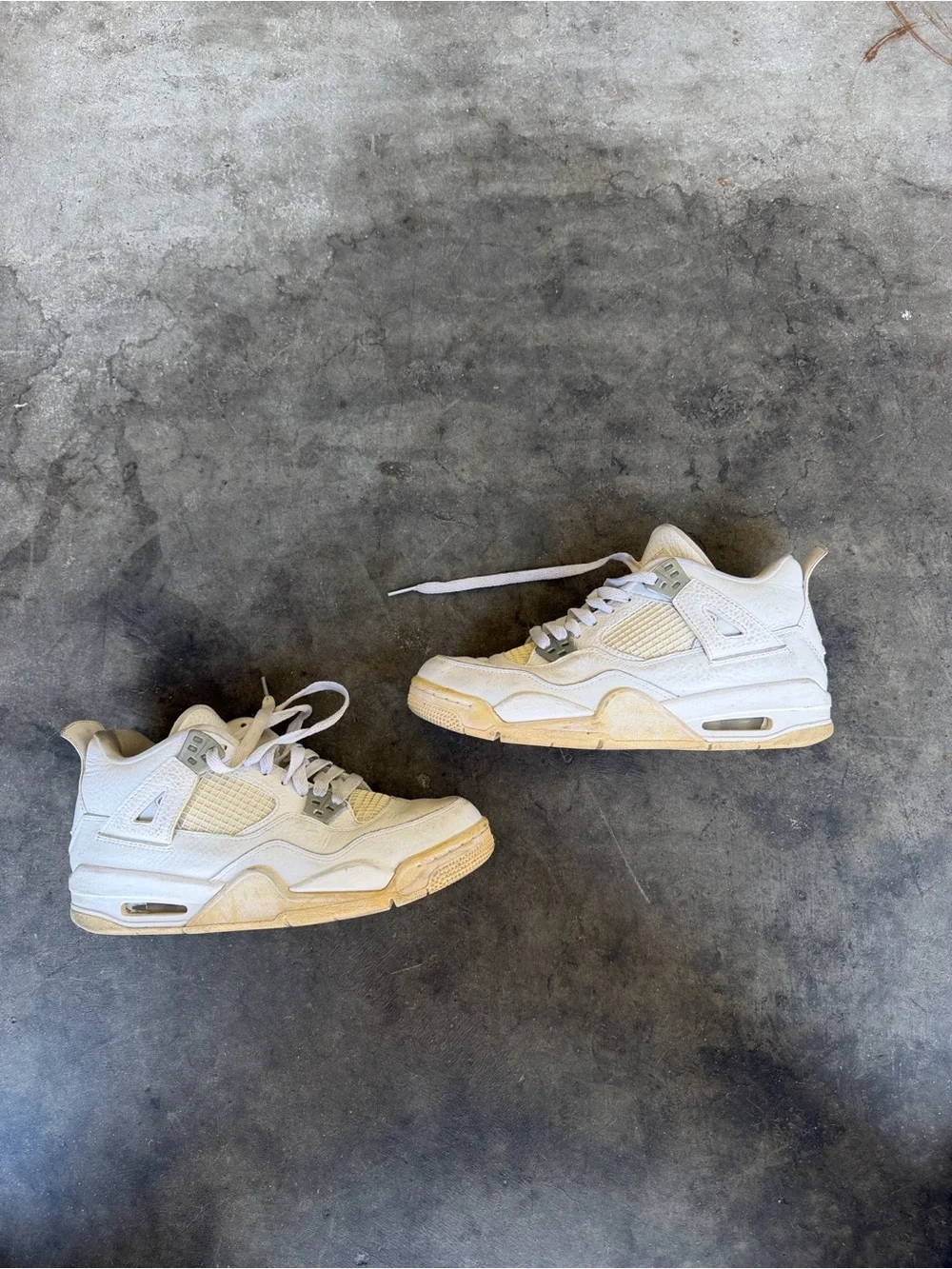 2016 Nike Air Jordan 4 Pure Money White Size 5.5