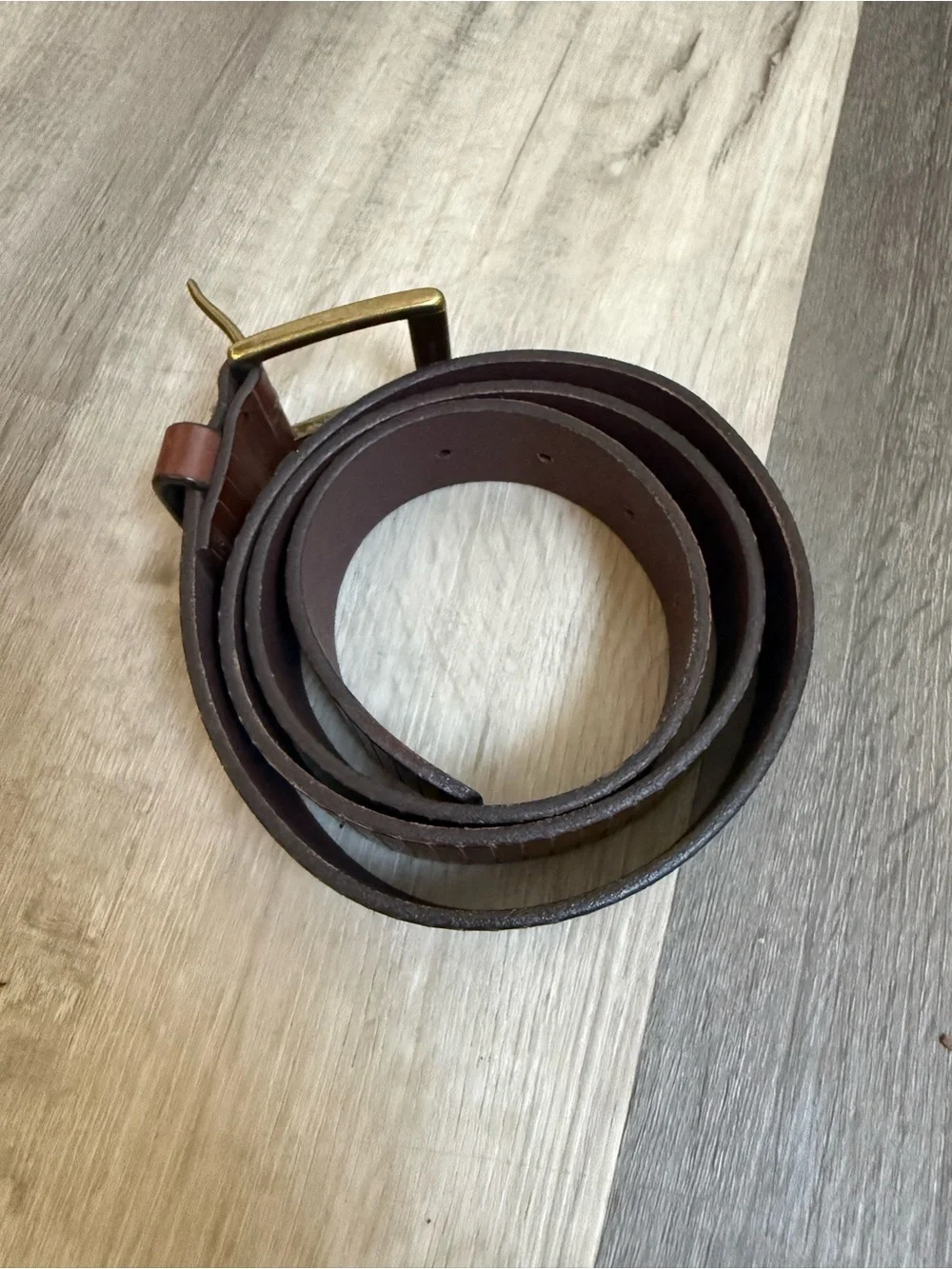 Allen Edmonds Belt Mens 36 Brown Leather Made in USA Dress Casual