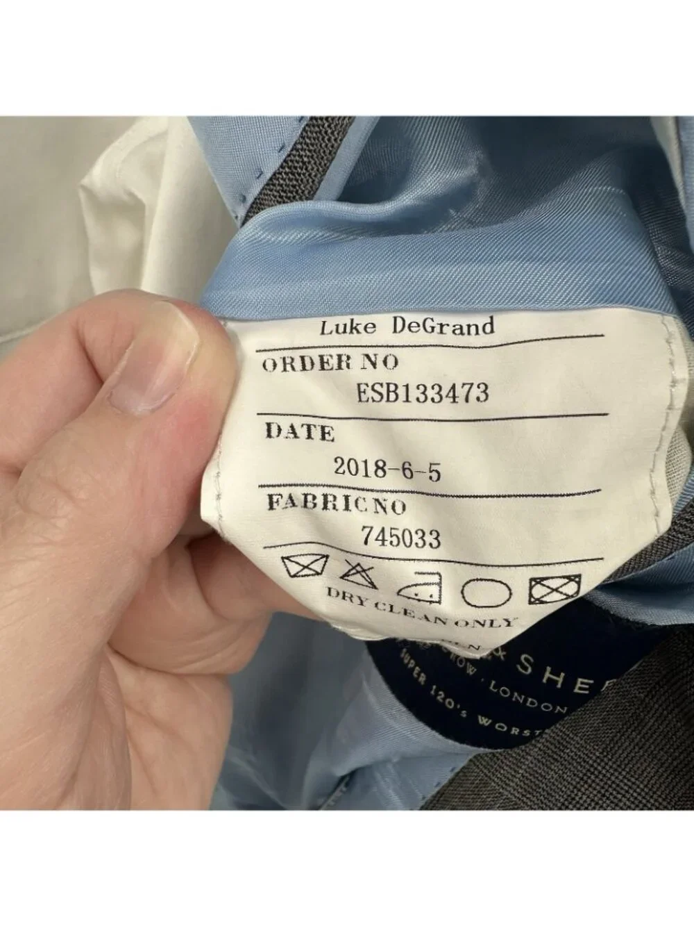 HOLLAND & SHERRY super 120s wool sport coat jacket 40R glen plaid quiet luxury