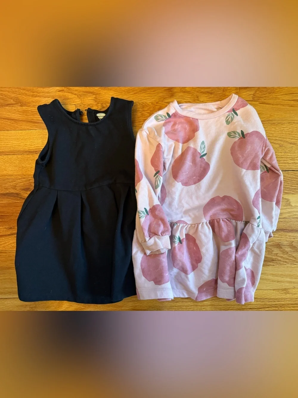 5 Toddler Girls Floral & Denim Dress Bundle size 3T Pink, Navy, Black