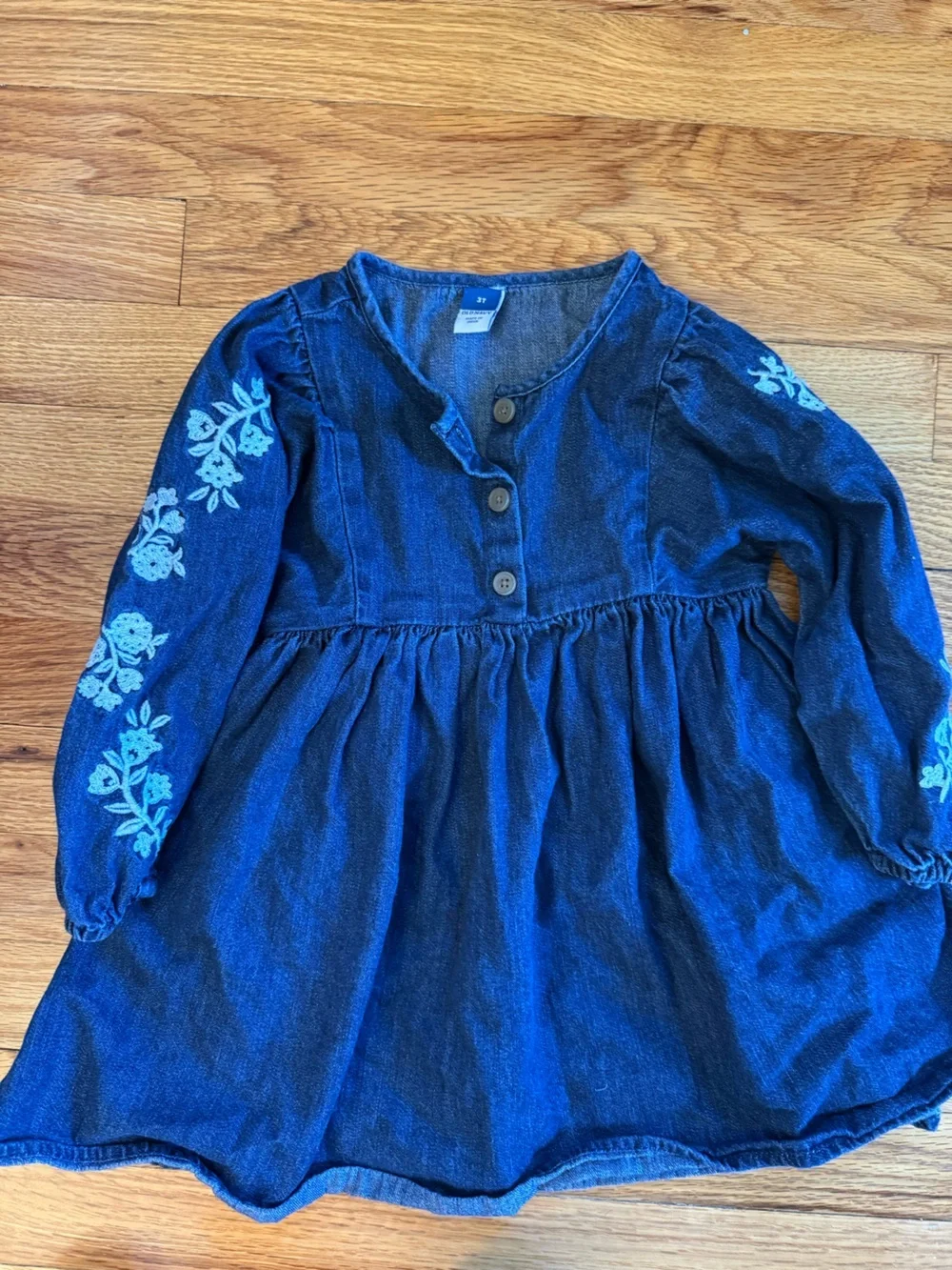 5 Toddler Girls Floral & Denim Dress Bundle size 3T Pink, Navy, Black