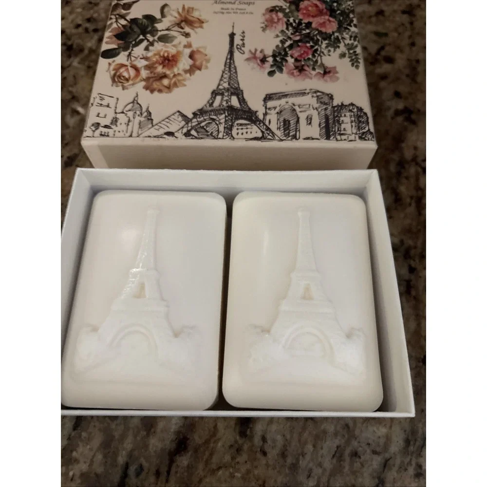 2 Lorcos Bar Almond Soap Made In France. ‎ Eiffel Tower boxed set