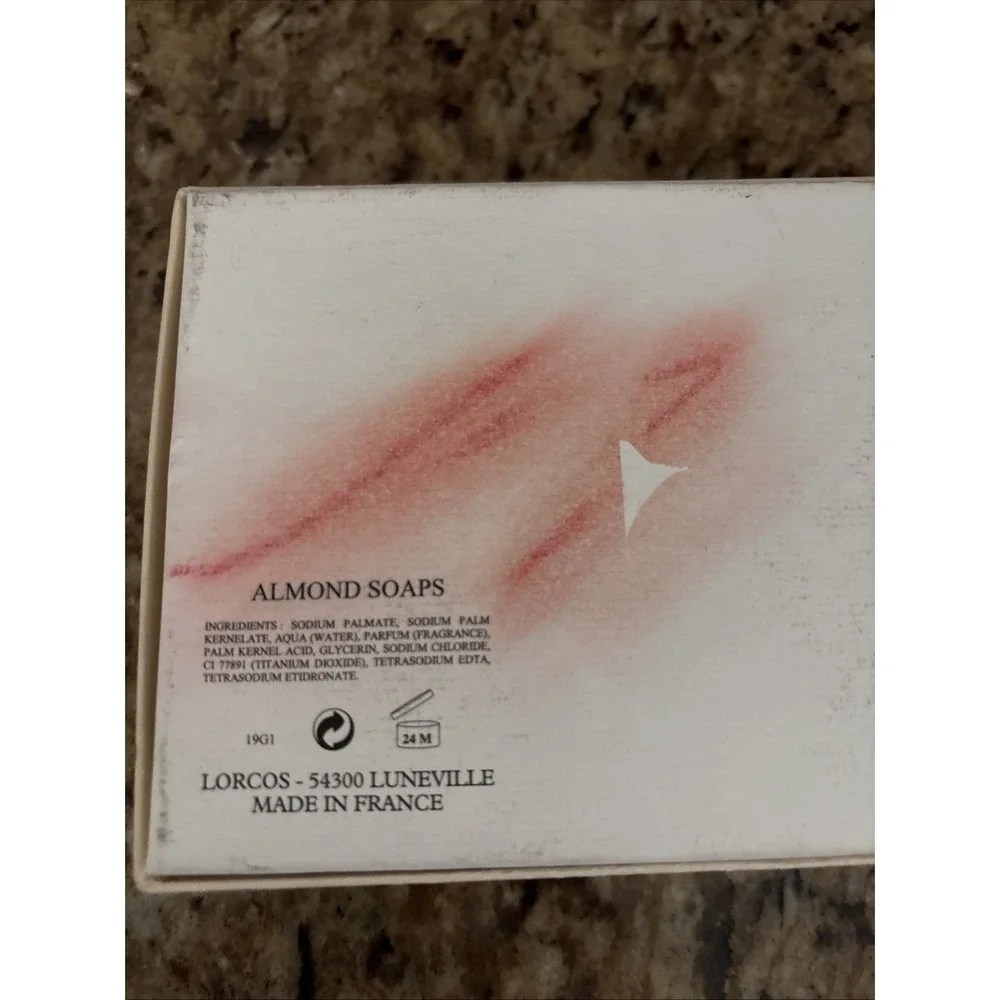 2 Lorcos Bar Almond Soap Made In France. ‎ Eiffel Tower boxed set