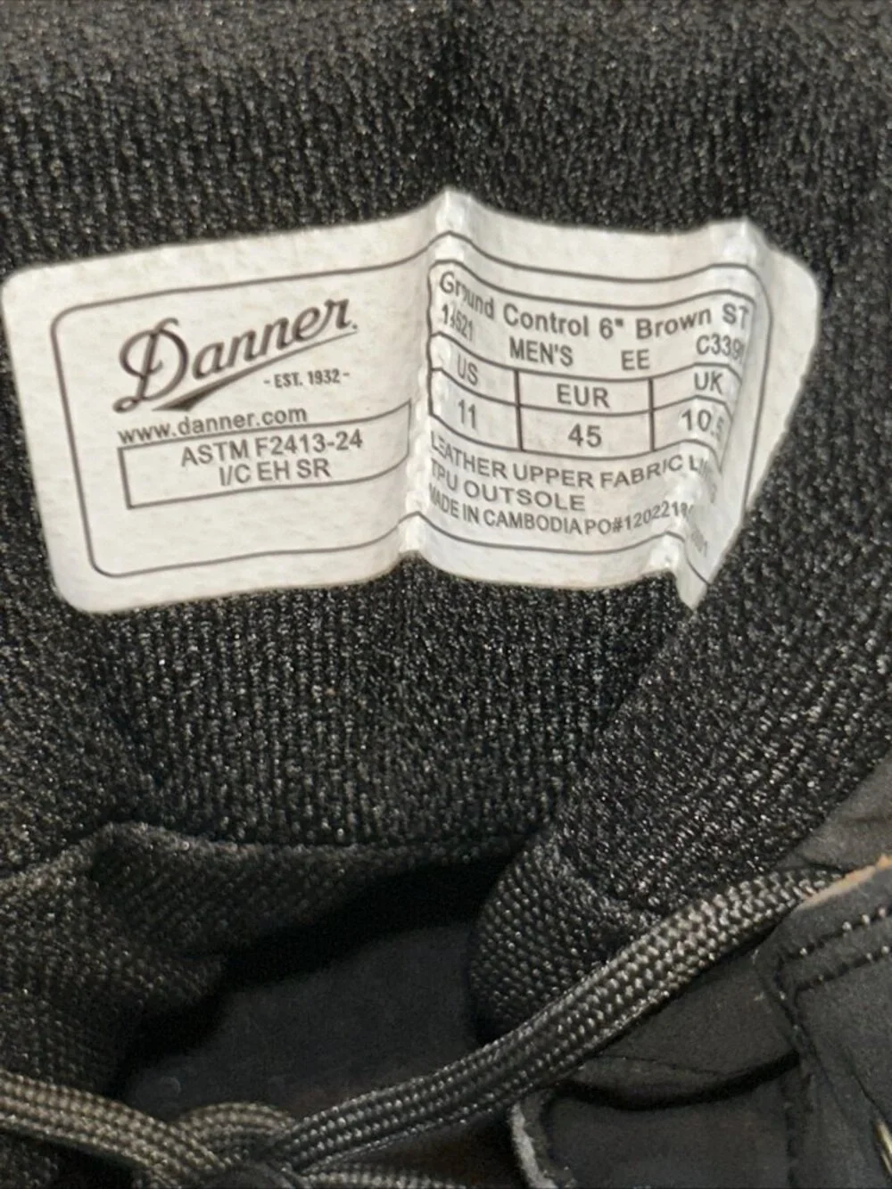 Danner men size