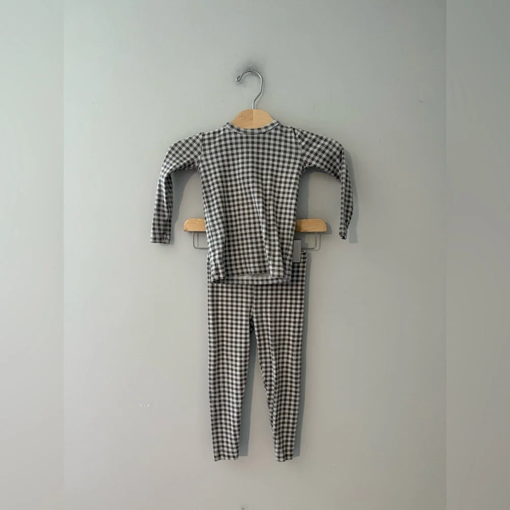$12 ADD ON Amazon Neutral Gingham Matching‎ Set 12-24M Zara H&M