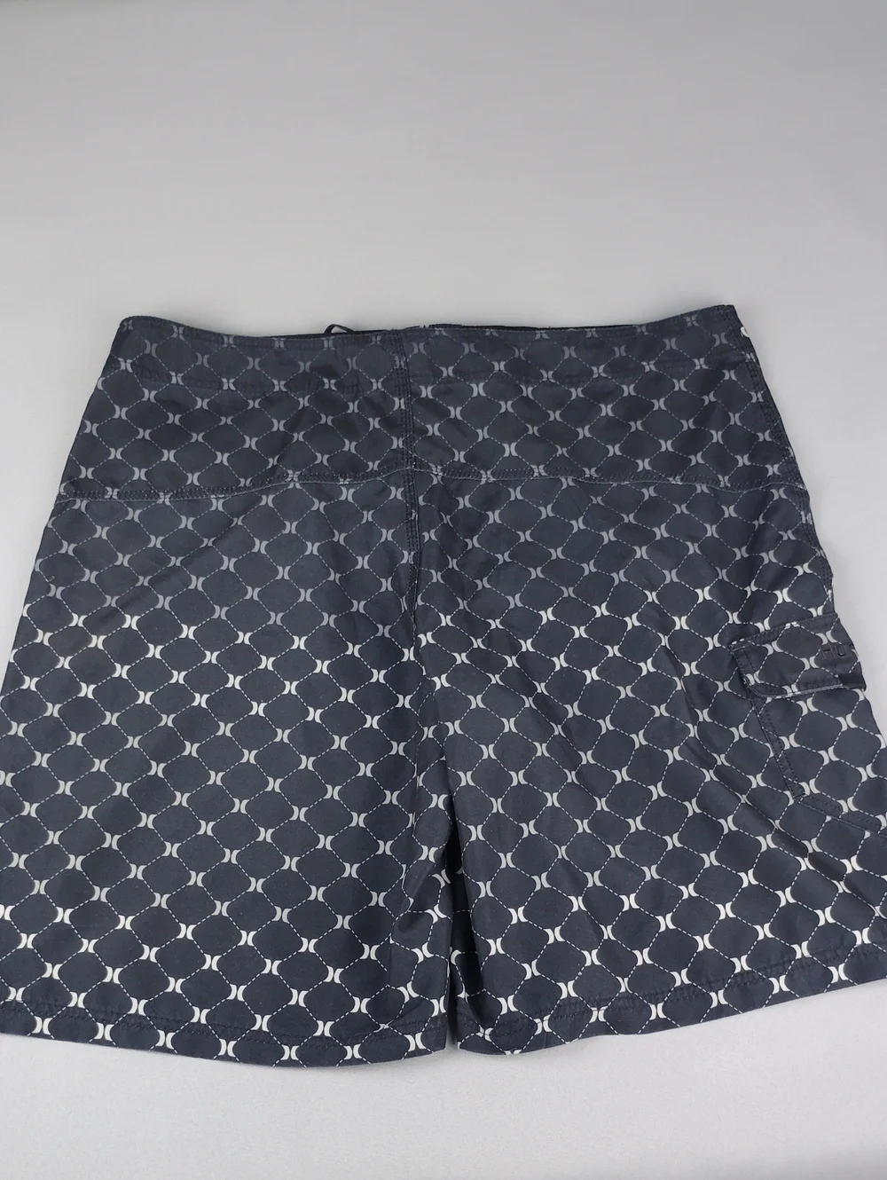 Hurley Men's Black Patterned Swim Trunks