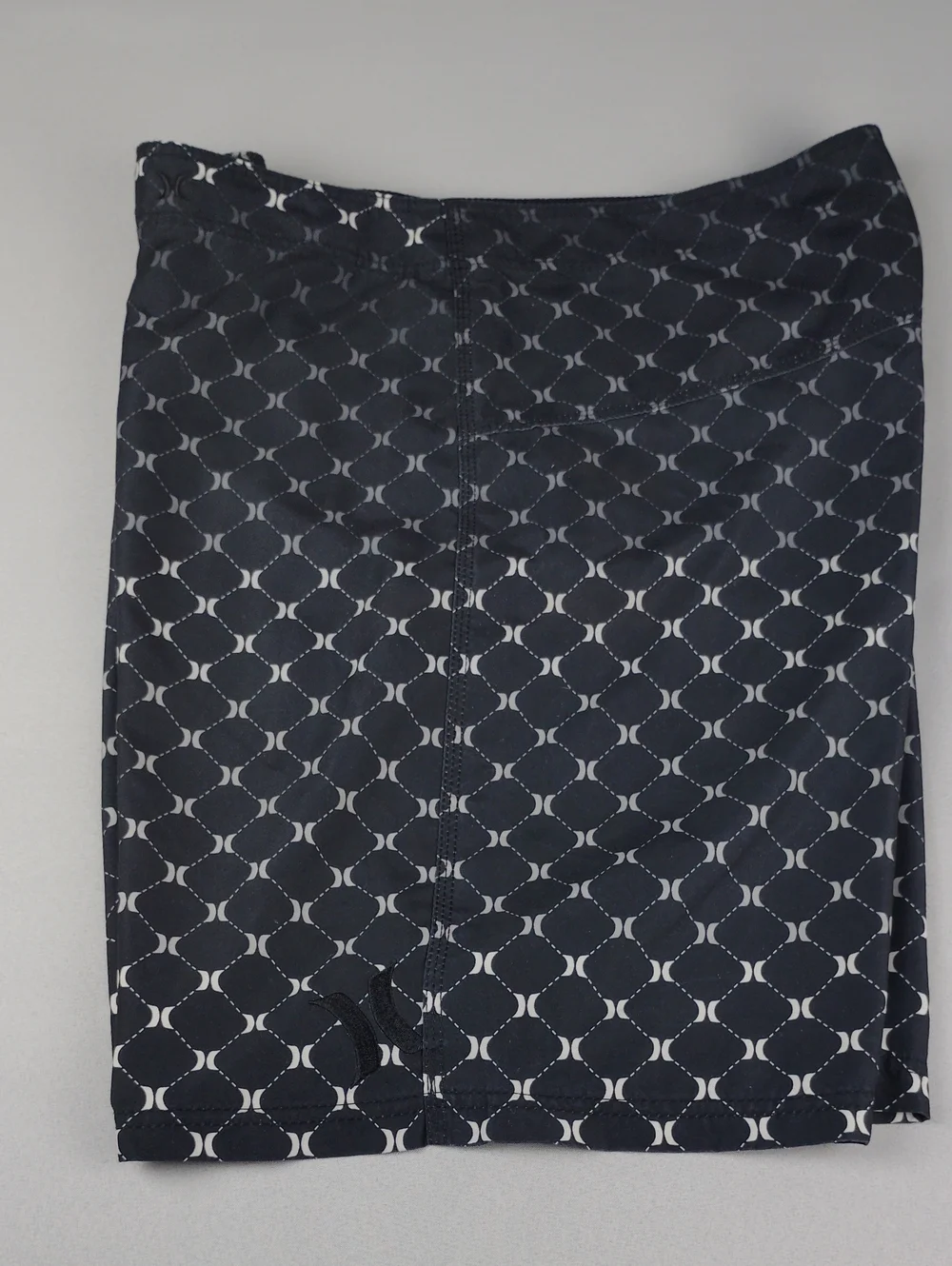 Hurley Men's Black Patterned Swim Trunks