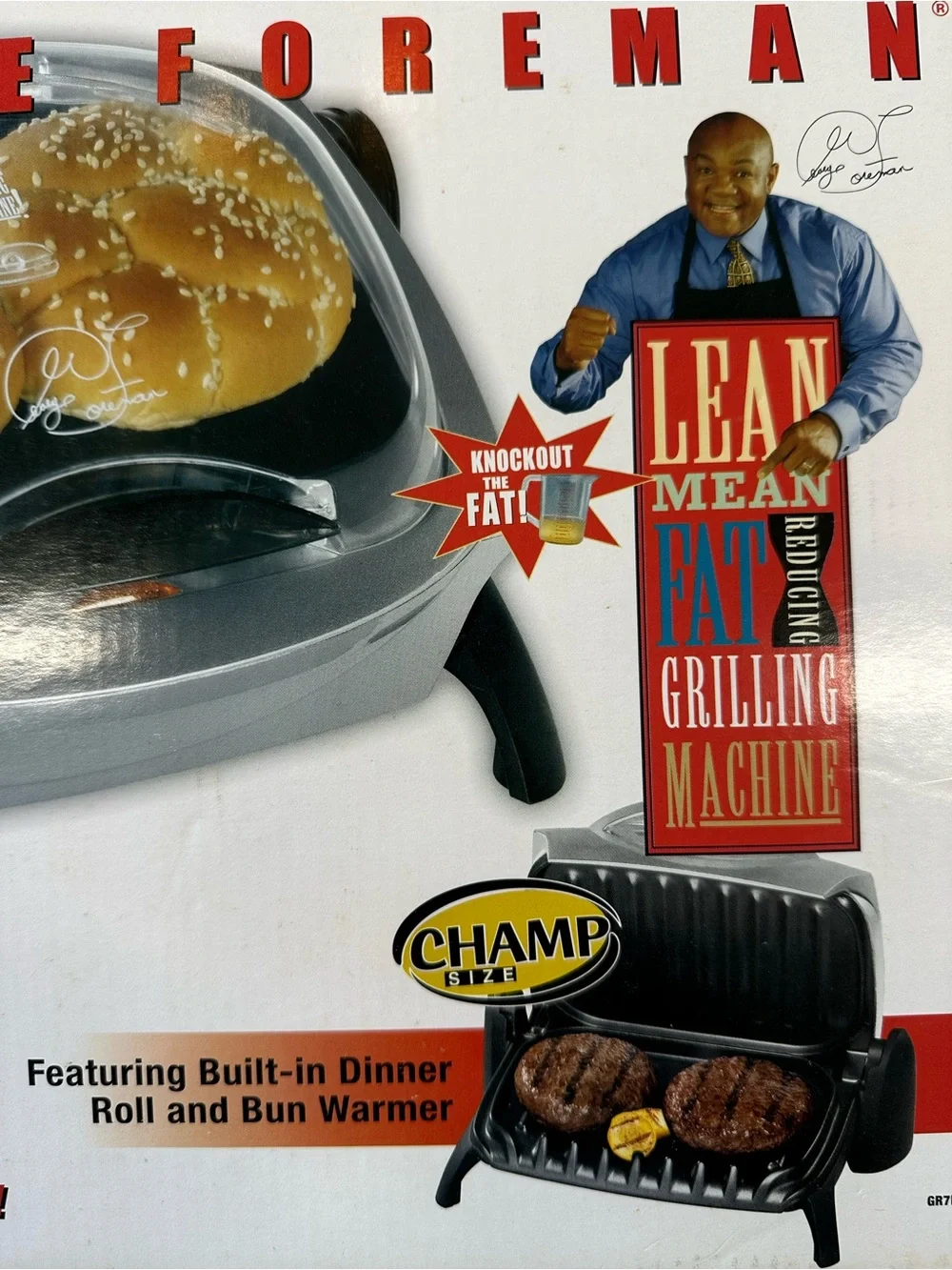 NIB! Vintage 2005 George Foreman Grilling Machine