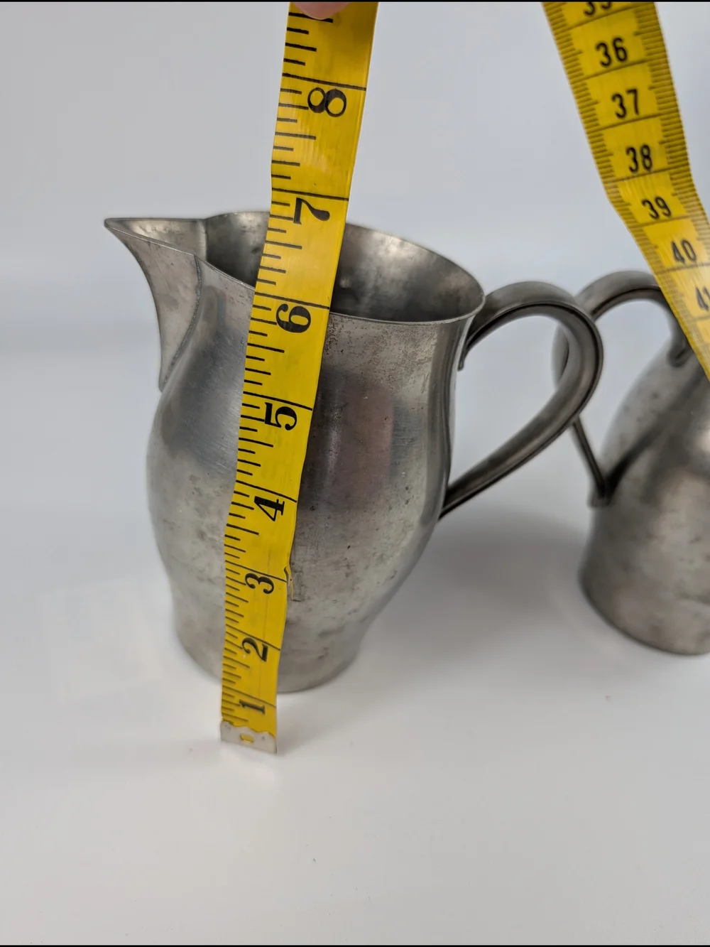 Set of 2 International Pewter Pitchers (#2761732)  6