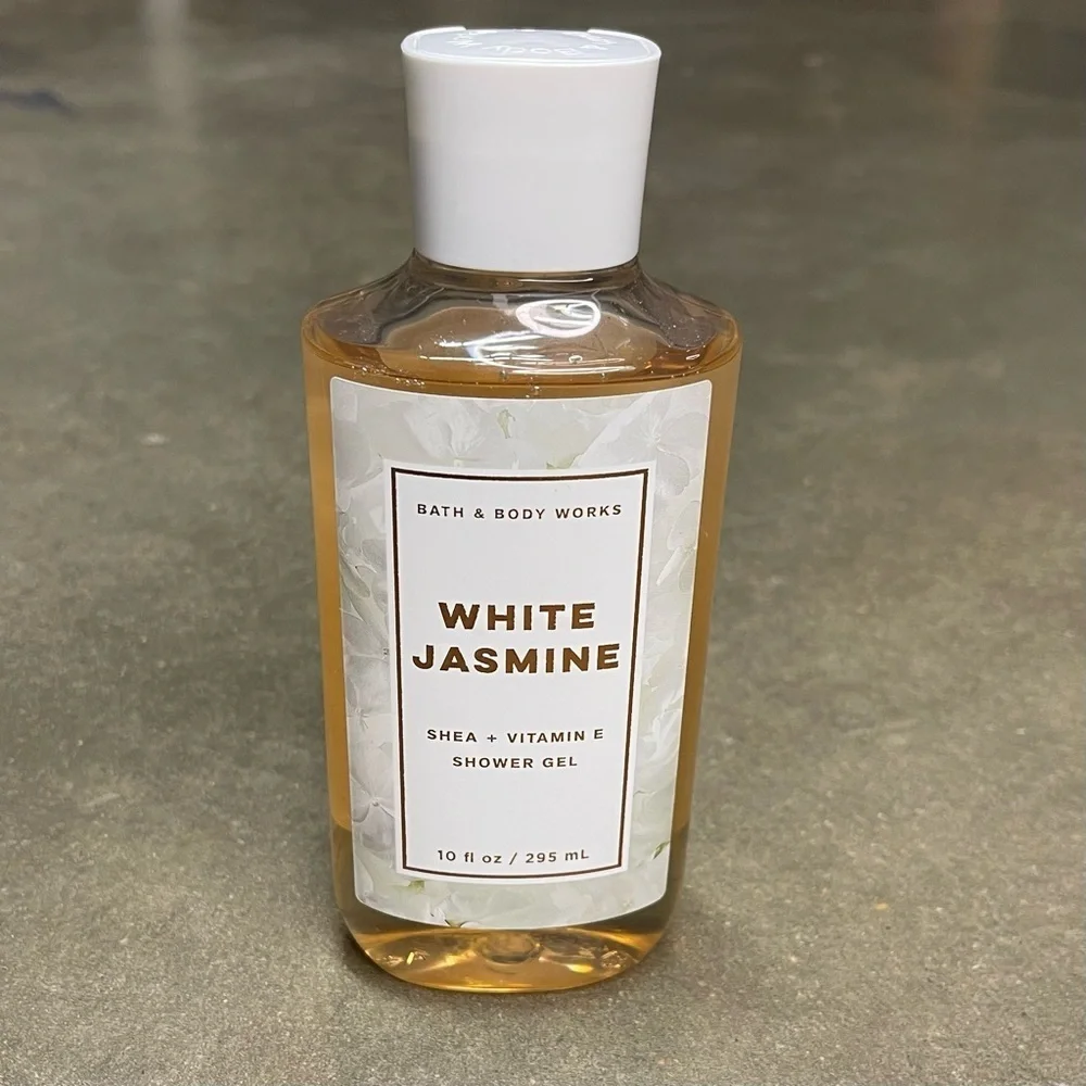 Bath & Body Works WHITE JASMINE Shea Vitamin E Shower Gel