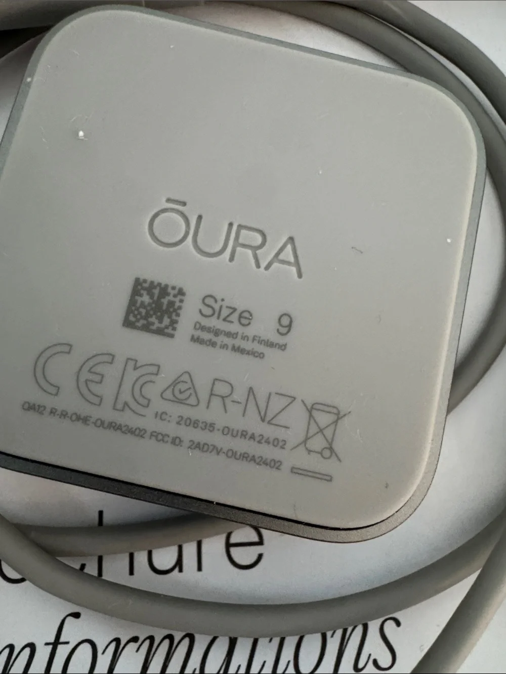 Oura charging usb