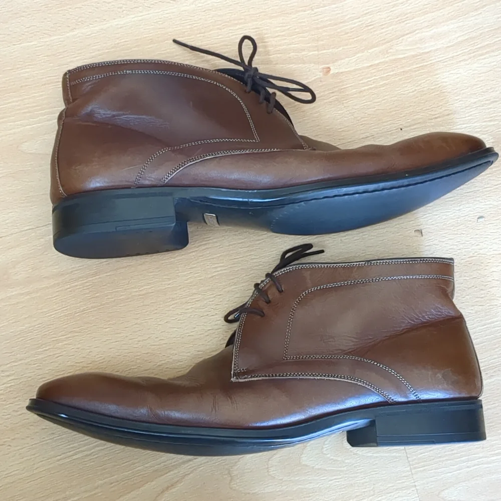 Mezlan‎ Usini Leather Chukka Boots Size 8.5 M Brown