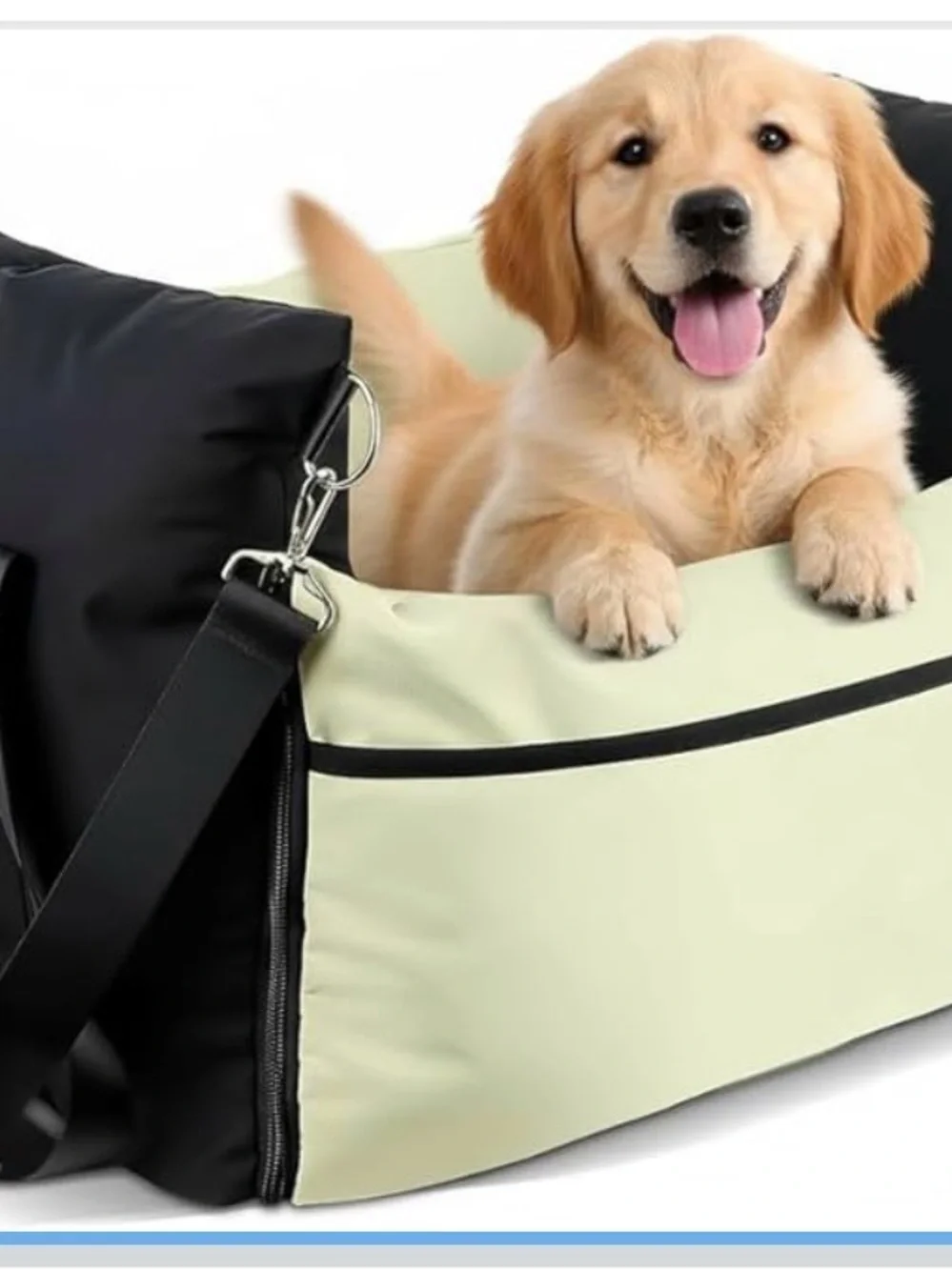 Premium Green and Black Dog Travel Carrier - Comfortable Pet Tote