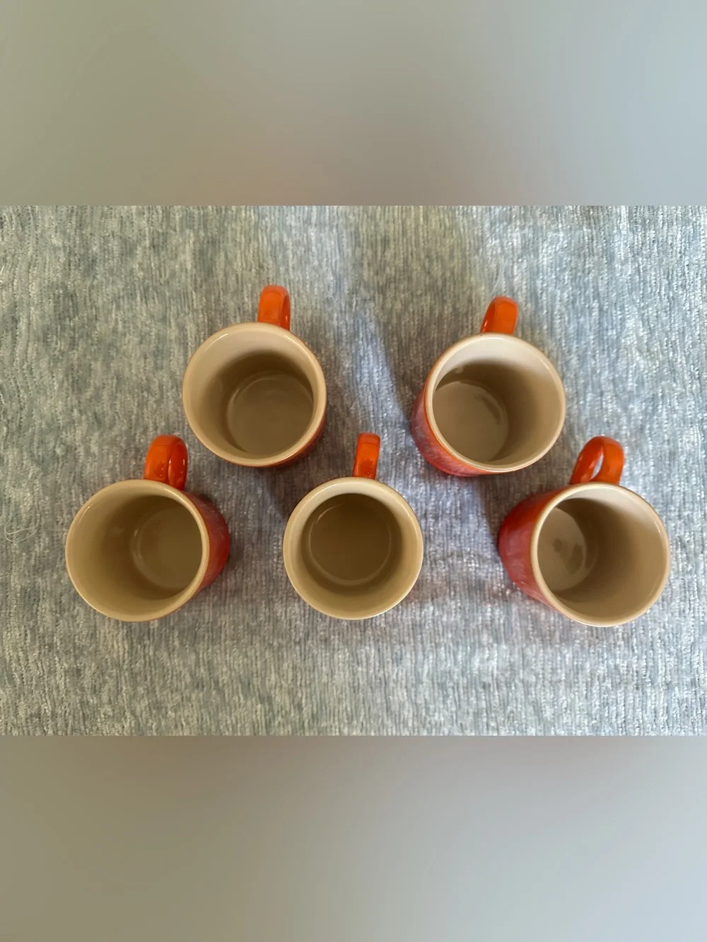 Le Creuset Flame Orange Stoneware Espresso Cup Set - 5 Pieces