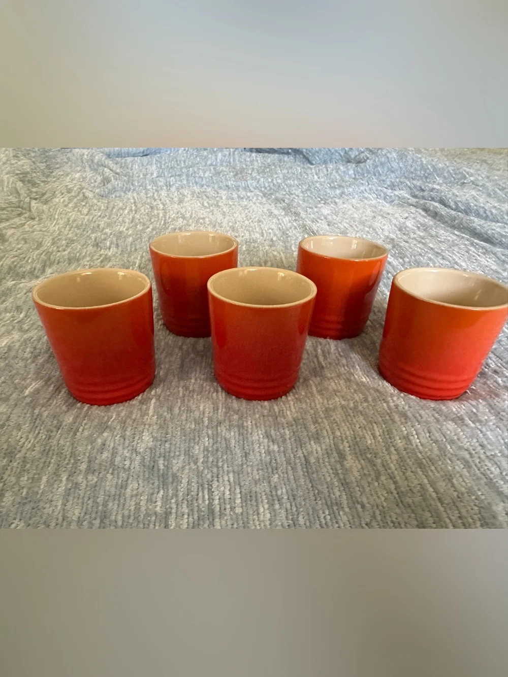 Le Creuset Flame Orange Stoneware Espresso Cup Set - 5 Pieces