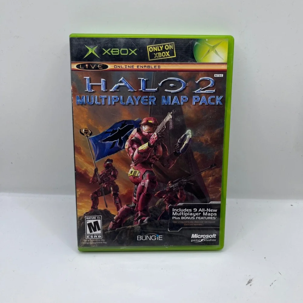Microsoft Halo 2 Multiplayer Map Pack‎ Xbox One Size Green Expansion Disc CIB