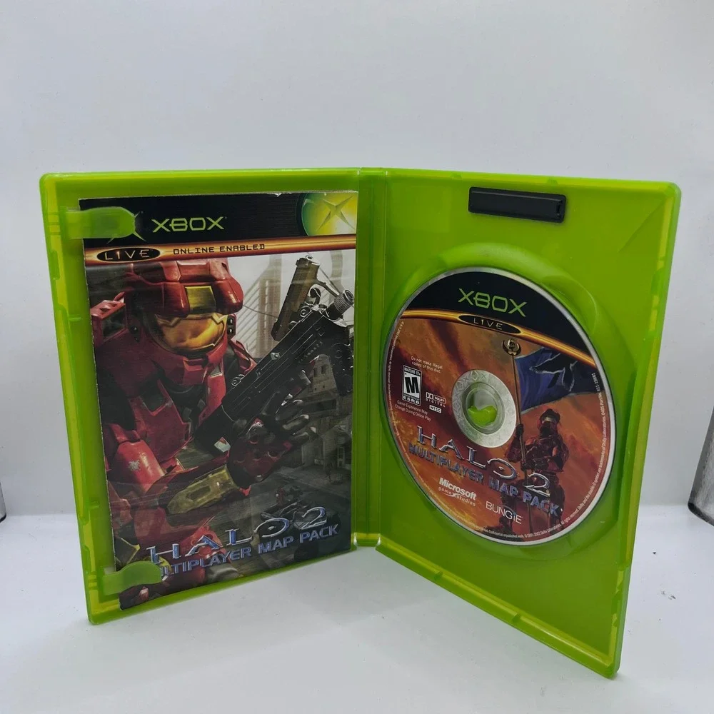 Microsoft Halo 2 Multiplayer Map Pack‎ Xbox One Size Green Expansion Disc CIB