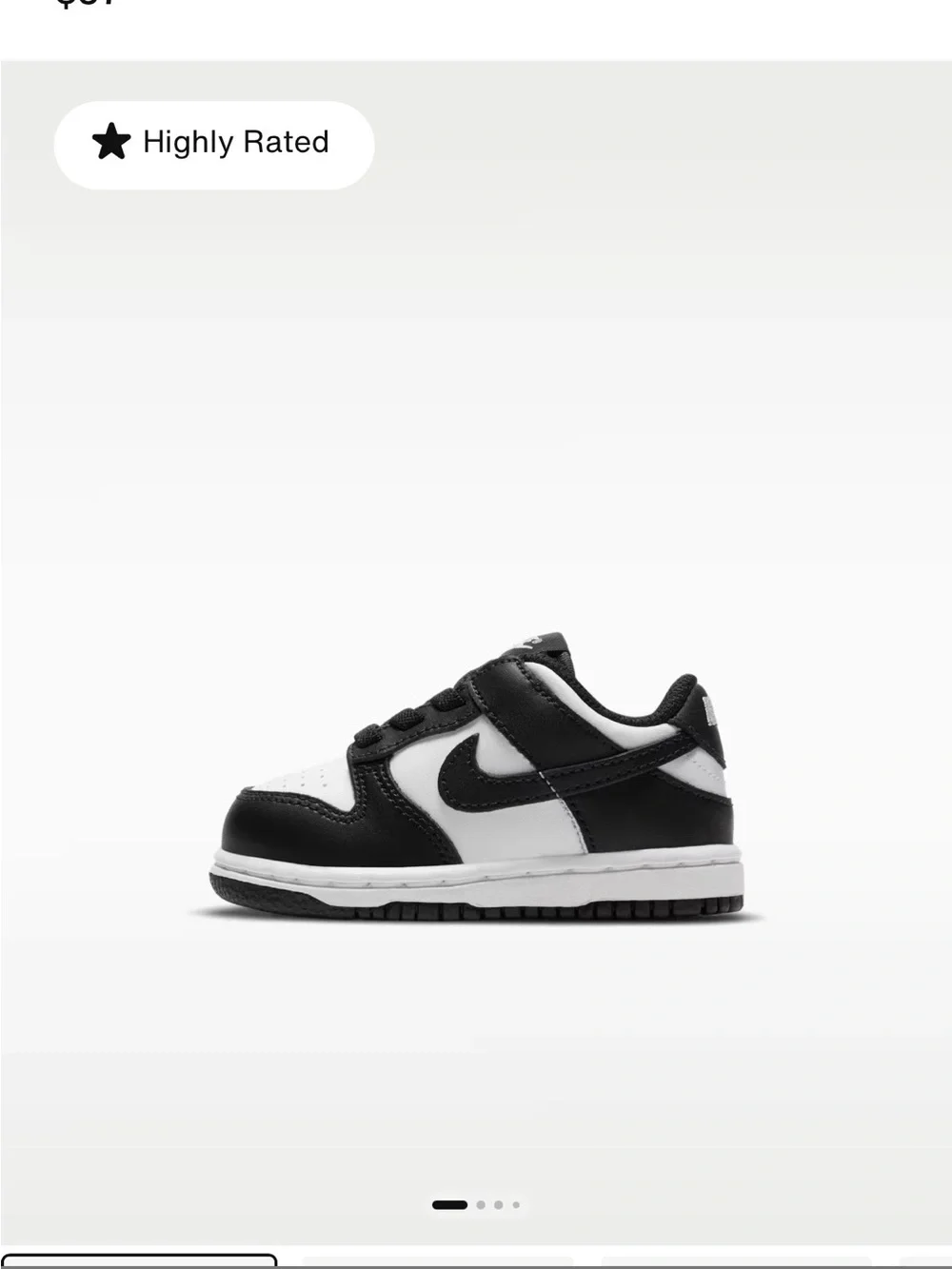 Nike Kids' Black/White Low-Top Sneaker