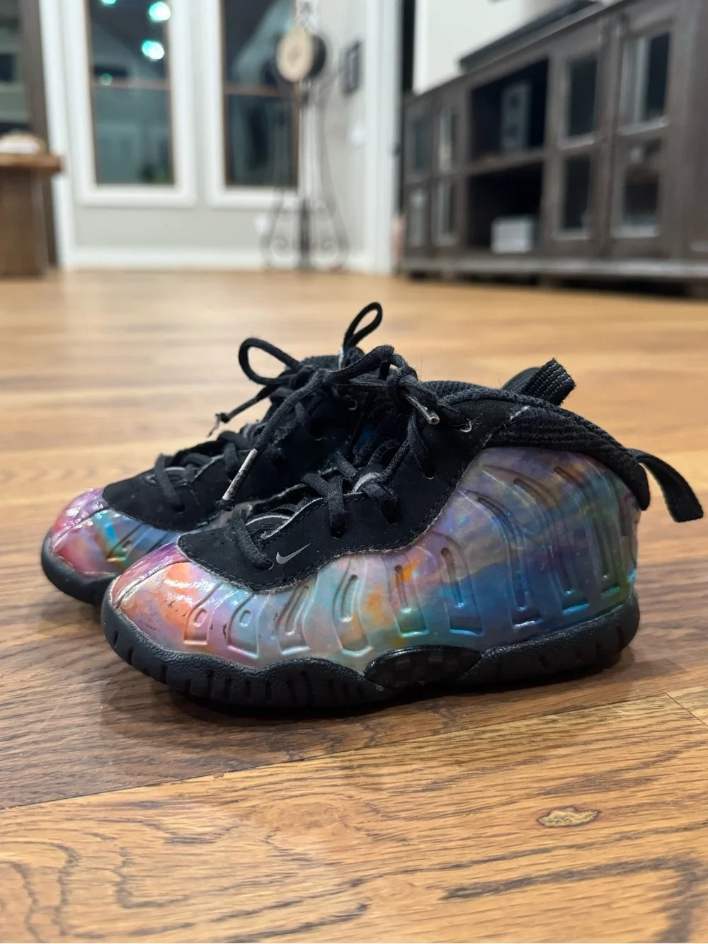Nike Little Posite One XX “Big Bang” Shoes Toddler 5C DA4161-800 Foamposite
