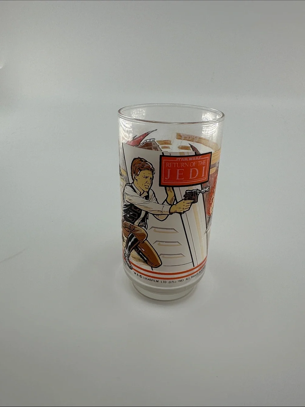 Star Wars Retro Character Collector Glass with Orange and Black Artwork