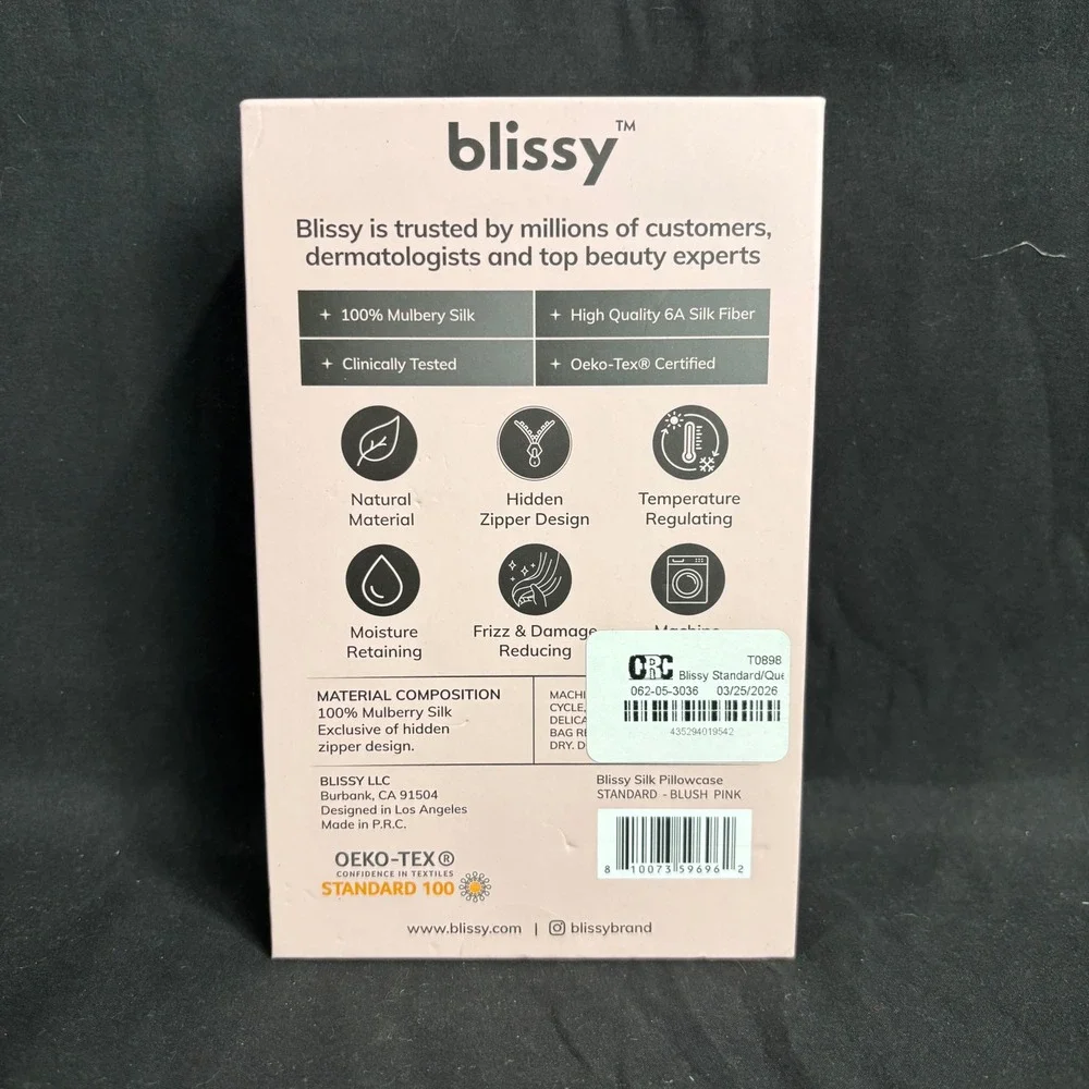 Blissy features size