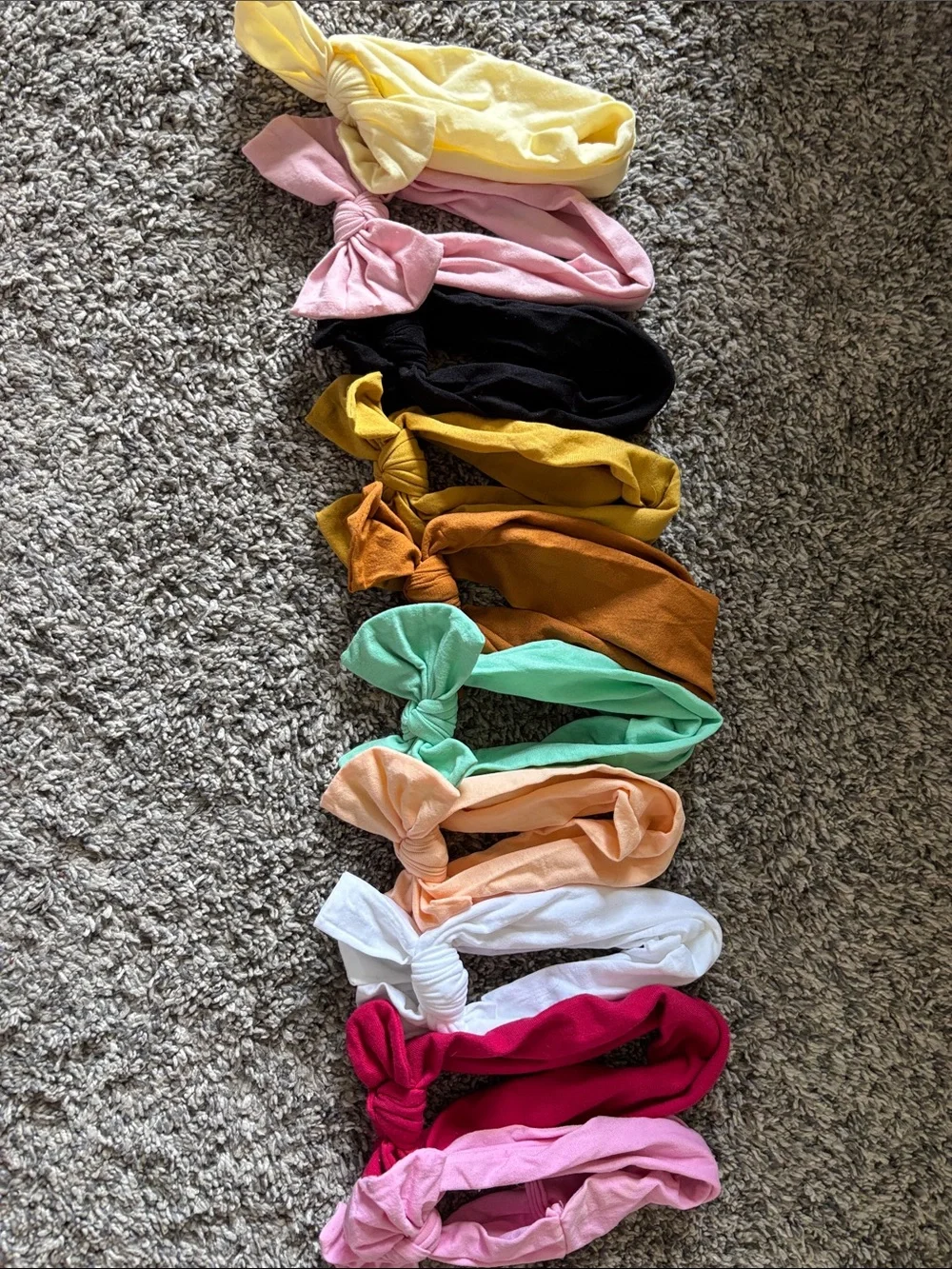 Assorted Knot Headbands - Pastel & Bold Mix set of 10