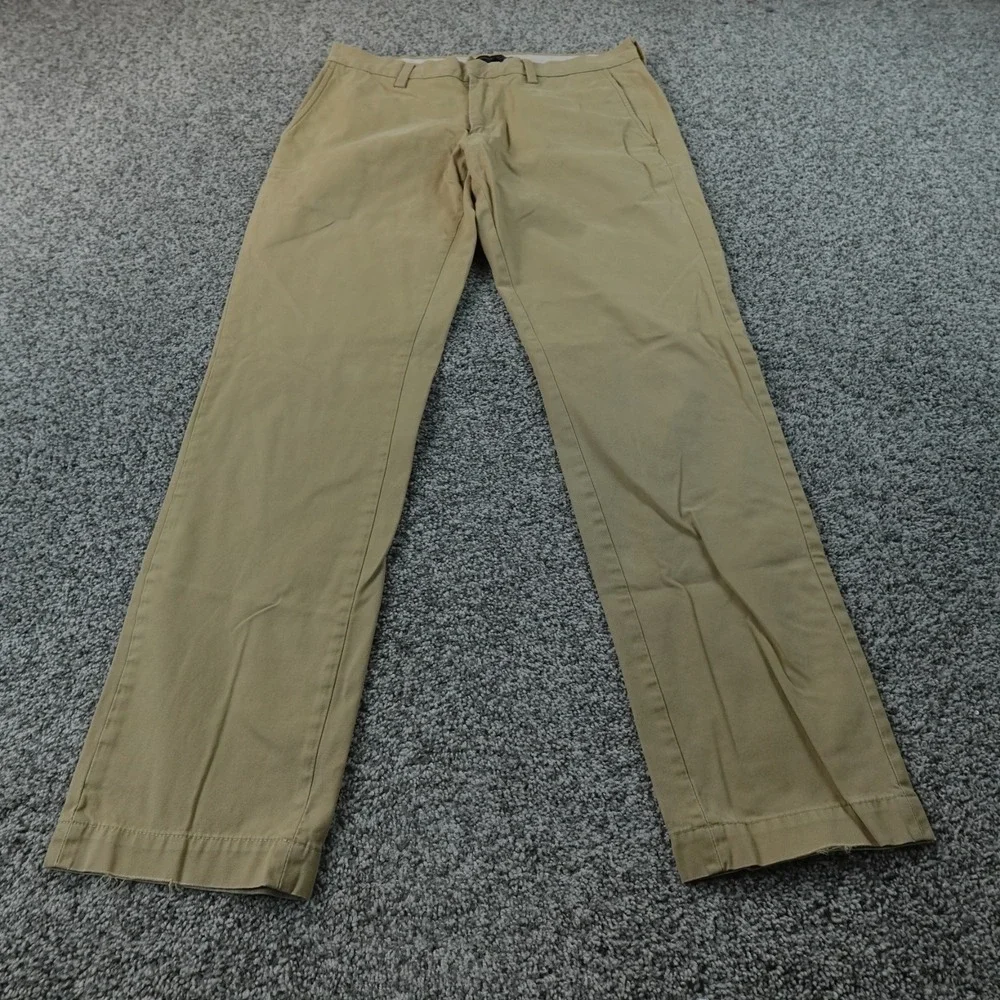 Banana Republic Pants Mens 31X32 Beige Brown Emerson Chino Trouser Flat Front