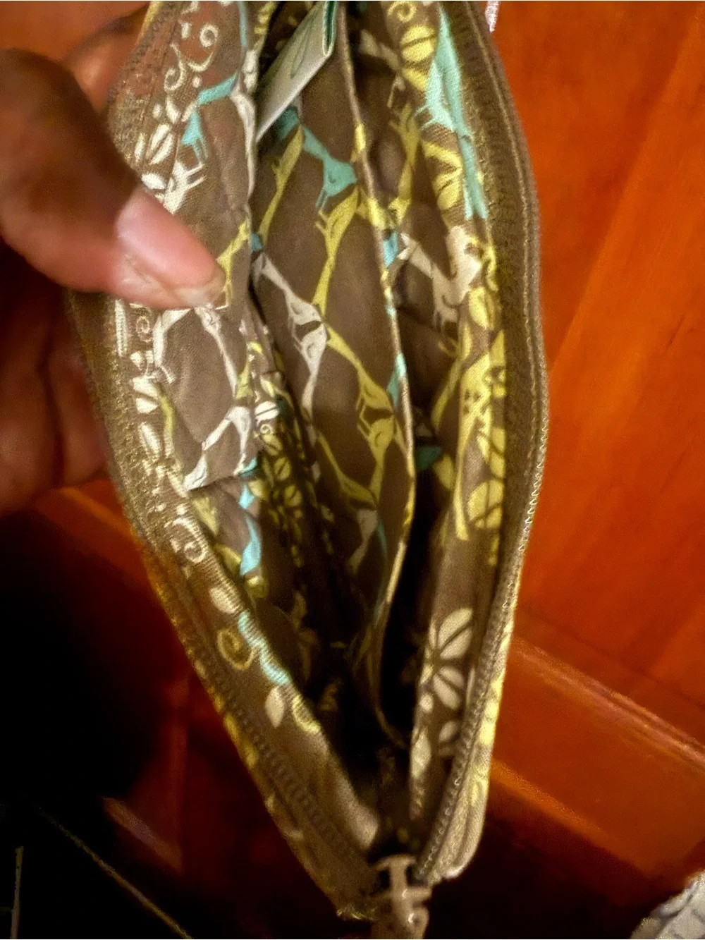 Vera Bradley compact quilted
