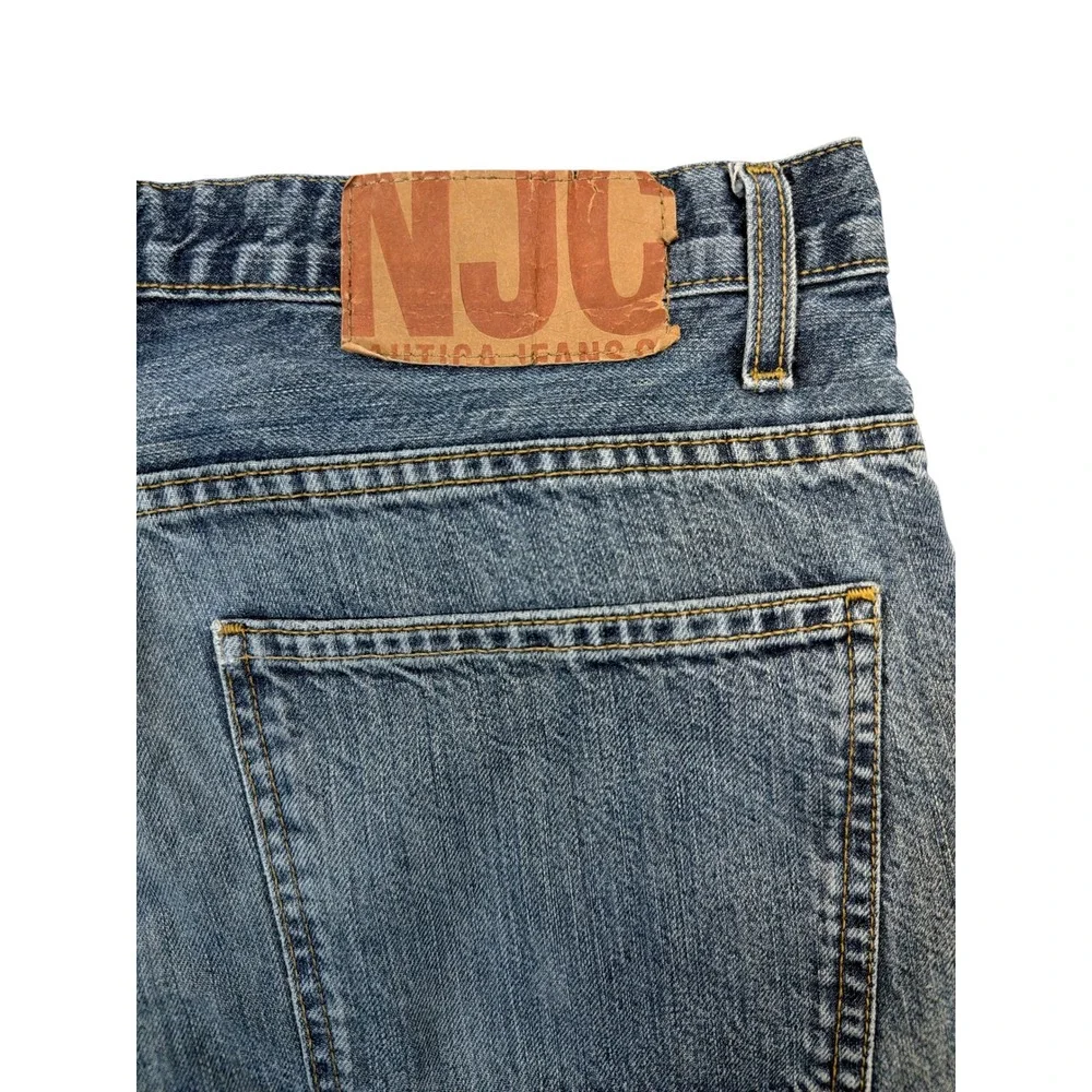 Nautica Jeans Co Men's 32x32 Blue Denim Relaxed Fit Straight‎ Leg Y2K Vintage