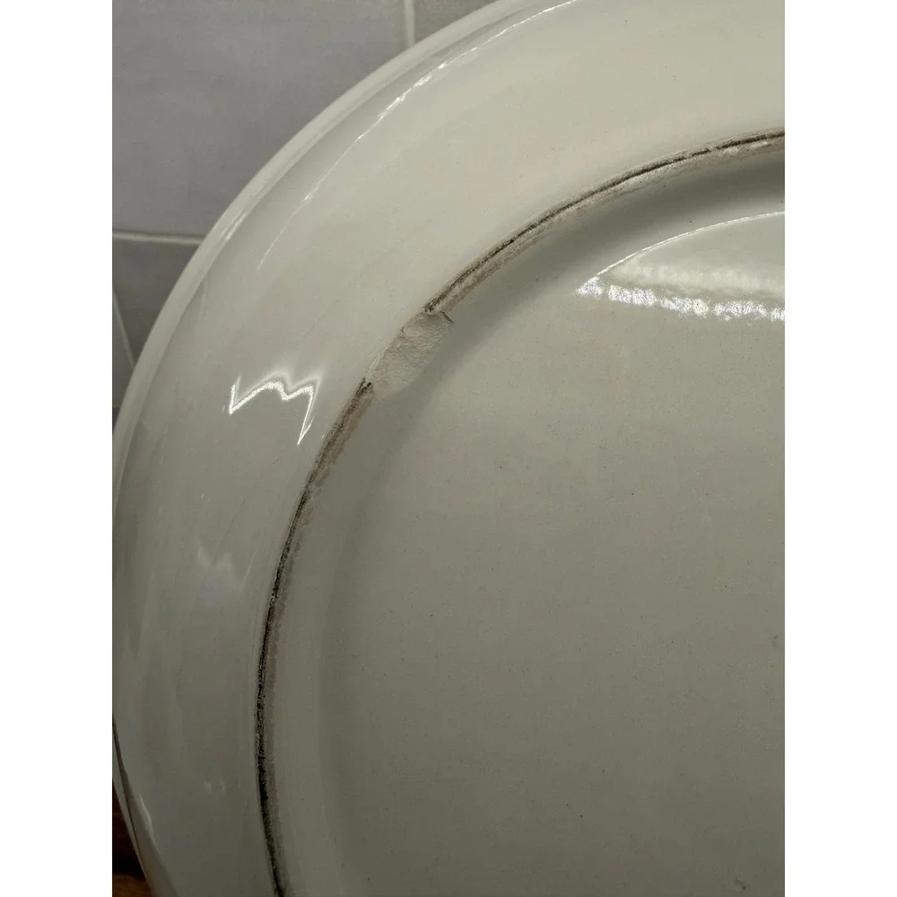 Vintage Italian Ceramic La Pasta Serving Bowl‎ Made in Italy Blue White 12 Inch